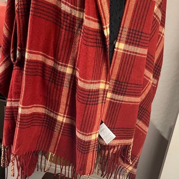 Madewell plaid wrap shawl New with tags - Picture 10 of 13